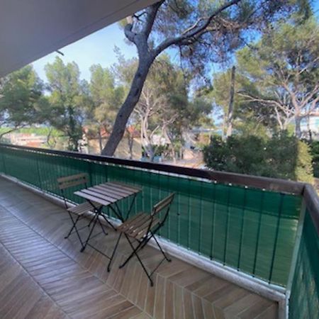 T2 Avec Clim Et Terrasse Vue Mer, Les Sablettes La Seyne-sur-Mer Exteriér fotografie