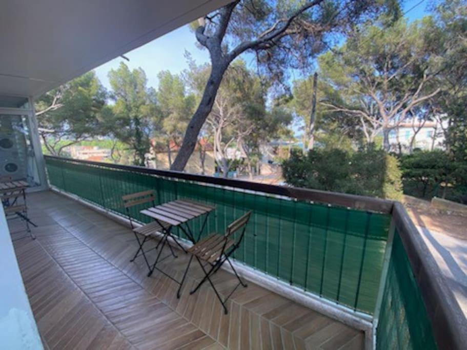 T2 Avec Clim Et Terrasse Vue Mer, Les Sablettes La Seyne-sur-Mer Exteriér fotografie
